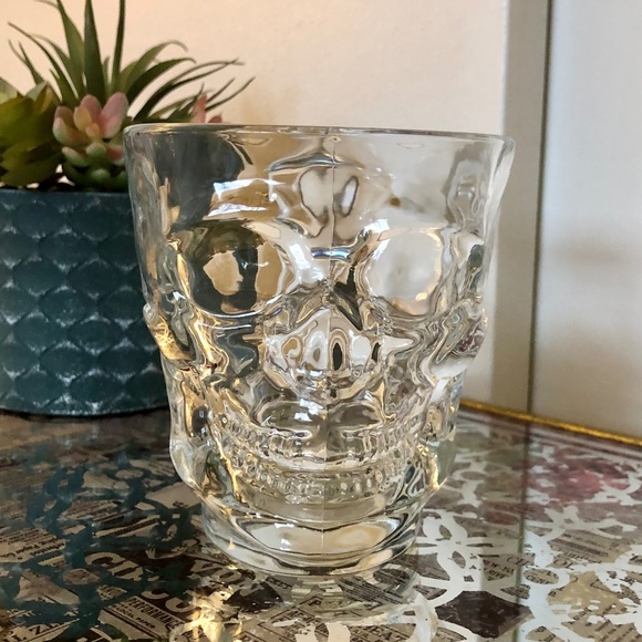 Clear Glass Skull Shaped Coffee Mug - Picture 5 of 5